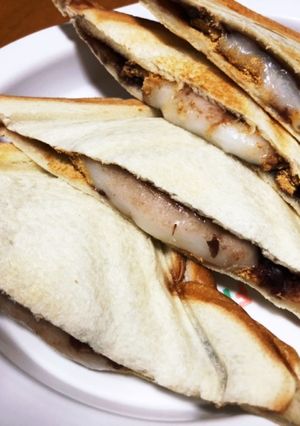 あんこと白玉ときな粉のホットサンド-レシピのメイン写真