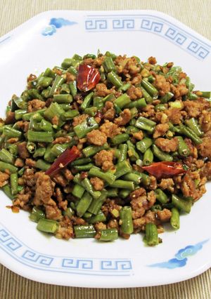 酸豆炒肉末(乳酸発酵ササゲの挽き肉炒め)-レシピのメイン写真