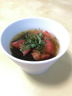 トマトのもずく酢-レシピのメイン写真