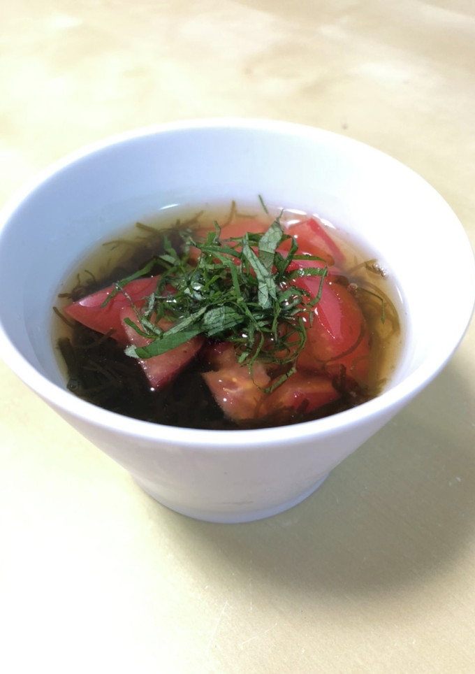 トマトのもずく酢-レシピのメイン写真