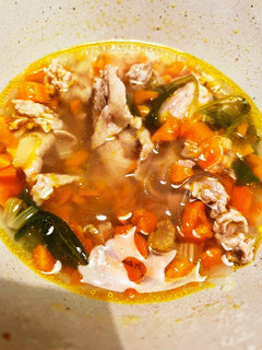 セロリと人参と豚肉のスープ-レシピのメイン写真