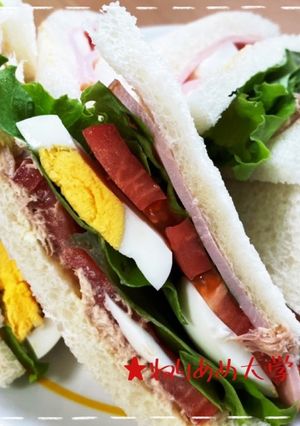【簡単&美味】我が家のサンドイッチ-レシピのメイン写真