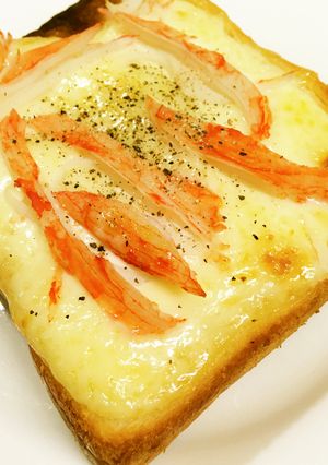 ＃かにかまマヨトースト-レシピのメイン写真