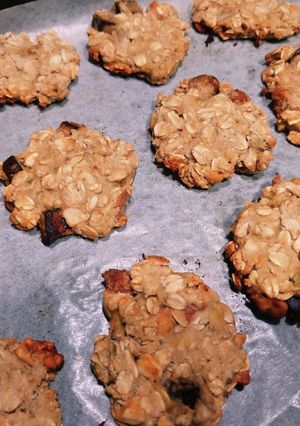 オートミールとバナナとナッツのクッキー-レシピのメイン写真