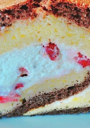 ダブルの生地でダブルクリームロールケーキ-レシピのメイン写真