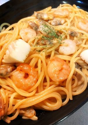 家にある物でパパッとシーフードパスタ-レシピのメイン写真