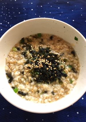 オートミールを韓国スープで食べる!-レシピのメイン写真