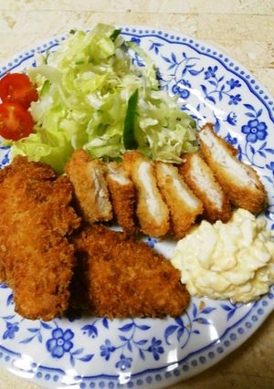 マグロのカツ♪　らっきょうタルタルで-レシピのメイン写真