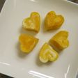 お弁当に❤くっついてるハートの卵焼き❤