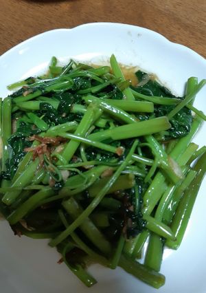 空芯菜と干しエビの炒め物-レシピのメイン写真