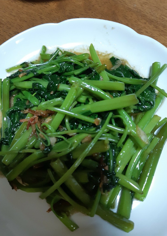 空芯菜と干しエビの炒め物-レシピのメイン写真