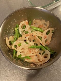 れんこんとアスパラの明太マヨ和え-レシピのメイン写真