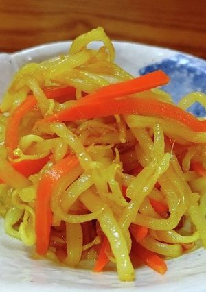 もやしにカレー&プルーン酢-レシピのメイン写真