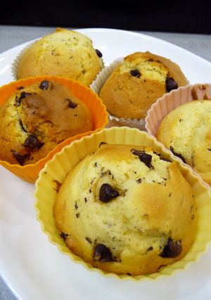 チョコチップカップマフィン-レシピのメイン写真