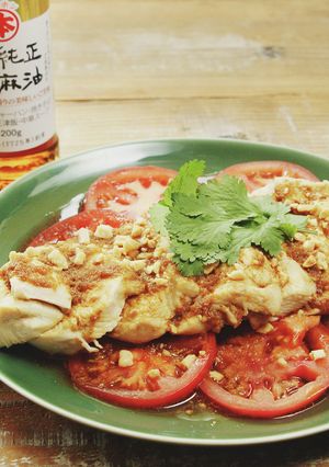 レンジで簡単!しっとり鶏むね肉のよだれ鶏-レシピのメイン写真