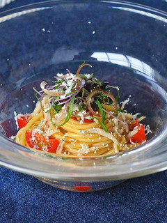 うに醤と生しらすの和風冷製パスタ-レシピのメイン写真