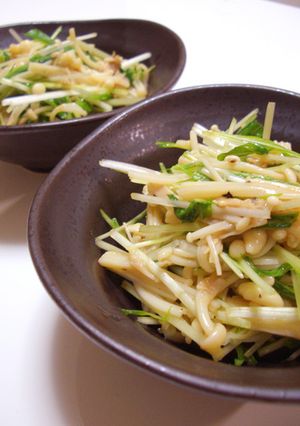 えのきと水菜のマヨぽん-レシピのメイン写真