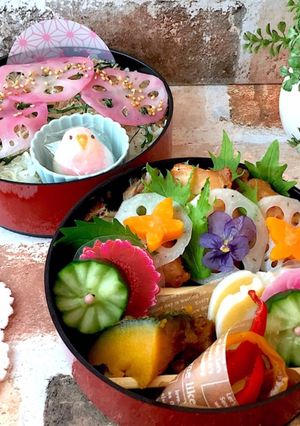 長月15　蜂蜜味噌チキン　女子高生弁当-レシピのメイン写真