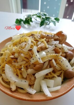 しめじと玉葱のパスタ-レシピのメイン写真