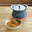 土鍋でかぼちゃのそぼろ煮
