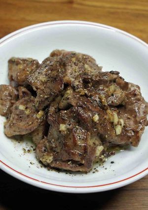 鶏レバーのガーリックバター焼き-レシピのメイン写真