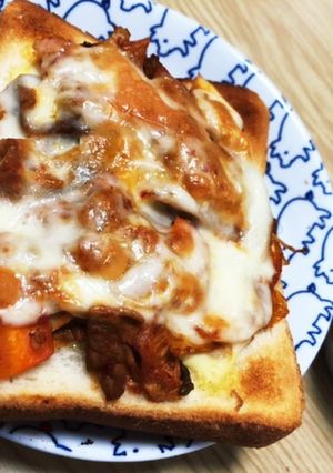 トーストアレンジ♡豚キムチーマヨトースト-レシピのメイン写真