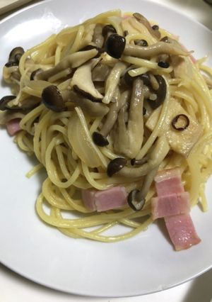 ペペロンチーノ風きのこのバター醤油パスタ-レシピのメイン写真