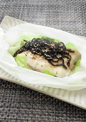 レンチン！かれいの塩昆布蒸し-レシピのメイン写真