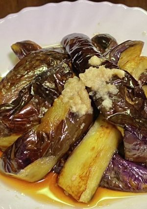 簡単・焼き茄子ごま油風味-レシピのメイン写真