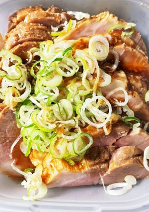 簡単♡電子レンジパスタ容器で煮豚-レシピのメイン写真