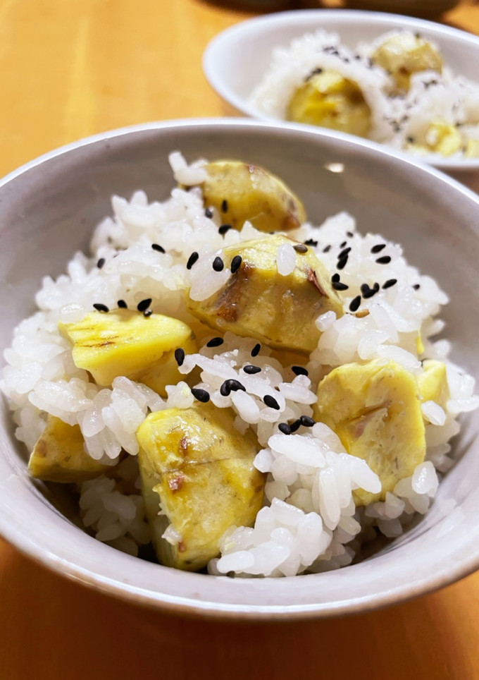 秋の味覚☆もっちり！ほっくり！栗ご飯-レシピのメイン写真