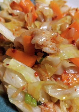 野菜たっぷり！豚バラキムチ炒め-レシピのメイン写真