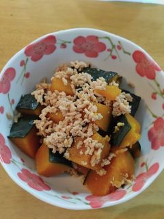 かぼちゃのそぼろ煮-レシピのメイン写真