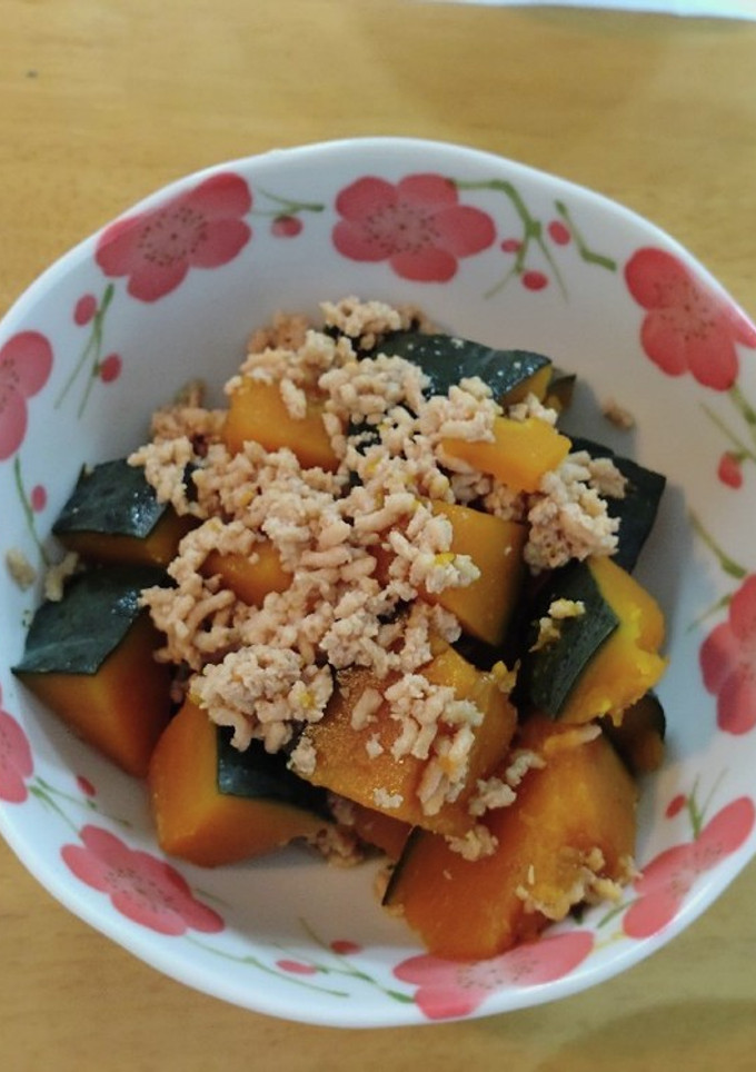 かぼちゃのそぼろ煮-レシピのメイン写真
