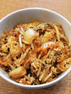 しそとモヤシのナムルのビビンバ風丼-レシピのメイン写真