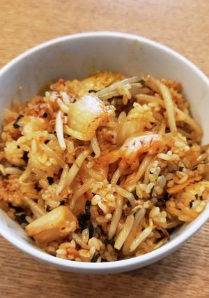 しそとモヤシのナムルのビビンバ風丼-レシピのメイン写真