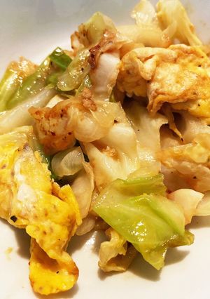 副菜に！ぱぱっと簡単キャベ卵中華-レシピのメイン写真
