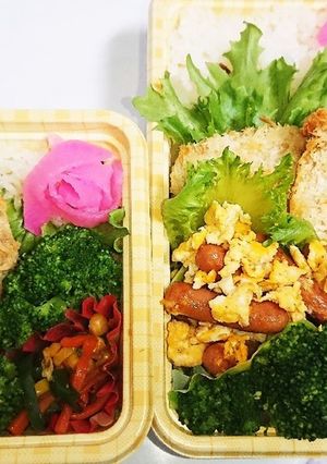 【夫婦弁当123】鯵フライとオニオン和え-レシピのメイン写真