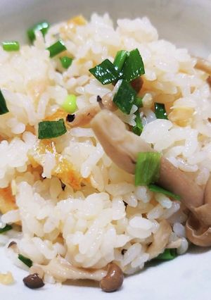 鮏ハラスとしめじの炊き込みご飯【備忘録】-レシピのメイン写真