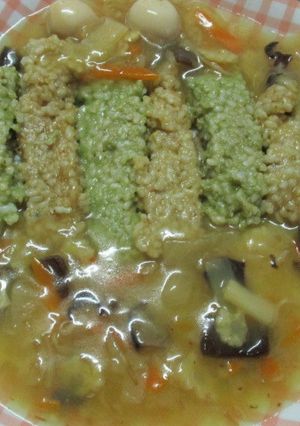 玉ねぎ粉とマコモタケ粉入りうるち玄米餅-レシピのメイン写真
