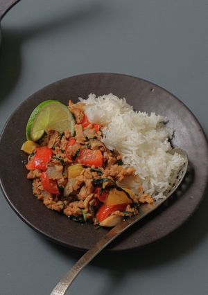 簡単本格タイ料理☆ヴィーガンガパオライス-レシピのメイン写真