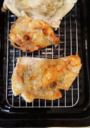 鶏皮パリパリ焼き-レシピのメイン写真