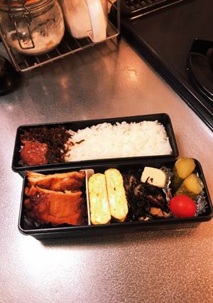 冷凍照り焼チキンと常備菜のお弁当-レシピのメイン写真