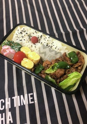 男子高校生弁当9/16回鍋肉弁当-レシピのメイン写真