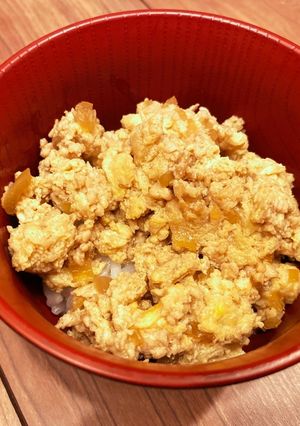 ○子供にも○旨い!簡単!鶏ひき肉親子丼-レシピのメイン写真