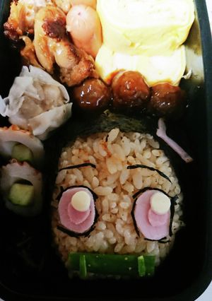キャラ弁～鬼滅の刃～禰豆子弁当-レシピのメイン写真