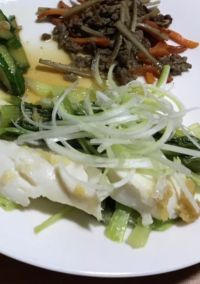 タラと青梗菜の中華風蒸し-レシピのメイン写真