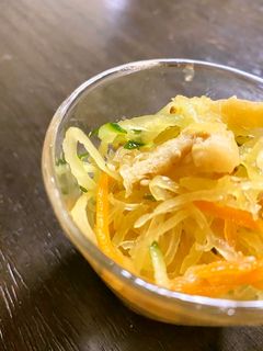 金糸瓜の酢の物/七尾市学校給食-レシピのメイン写真