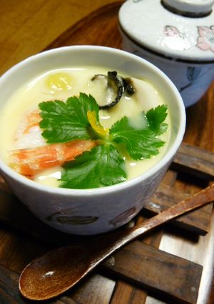 牡蠣の茶碗蒸し-レシピのメイン写真