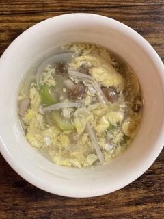 きのことオクラのとろとろ卵スープ -レシピのメイン写真